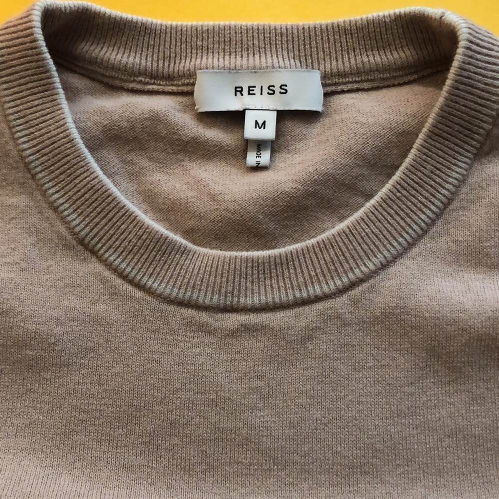 REISS short sleeve crew neck knit sweater - Picture 4 of 8